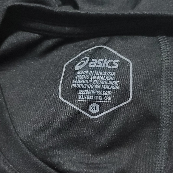 Asics Black Fitness Activewear Workout TShirt - Picture 4 of 5